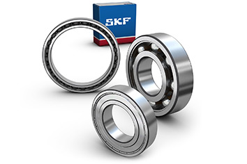 A range of SKF ball bearings