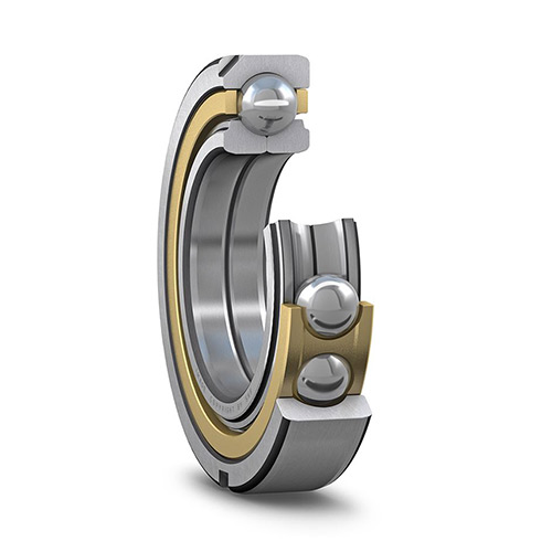 SKF Four-point angular contact bearing with locating slot & brass cage