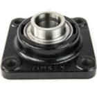 YCJ25SGT,  Timken,  Four Bolt Flange Ball Bearing Unit with Setscrew and Shaft Guarding Technology®